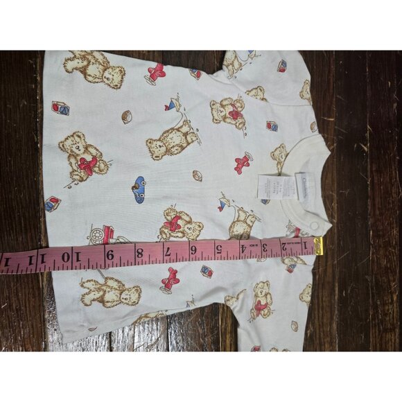 Vintage Carter's Corduroy Teddy Bear Overalls 2 Piece Outfit 0-3 Months - Picture 16 of 16